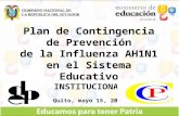 Plan de Contingencia de  Prevención de la influenza AH1N1