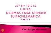LEY Nº 18.212 USURA  NORMAS PARA ATENDER SU PROBLEMÁTICA PARTE 1