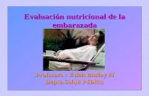 Evaluación nutricional de la embarazada Profesora : Edith Biolley H Depto.Salud Pública