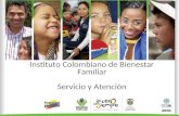 Instituto Colombiano de Bienestar Familiar Servicio y Atención
