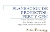 PLANEACION DE PROYECTOS: PERT Y CPM
