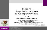 Mejora Regulatoria para la Competitividad y la Sustentabilidad Ambiental