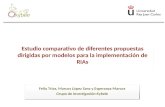 Estudio comparativo de diferentes propuestas dirigidas por modelos para la implementación de  RIAs