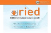 Presentación  e historia de la RIED La RIED como resultado del diálogo político
