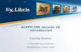 ALEPH 500 versión 18  introducción
