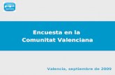 Encuesta en la  Comunitat Valenciana