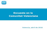 Encuesta en la  Comunitat Valenciana