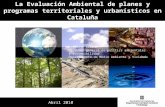 La Evaluación Ambiental de planes y programas territoriales y urbanísticos en Cataluña