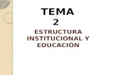 ESTRUCTURA INSTITUCIONAL Y EDUCACIÓN