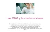 Las ONG y las redes sociales