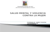 SALUD MENTAL Y VIOLENCIA CONTRA LA MUJER