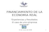FINANCIAMIENTO DE LA ECONOMIA REAL