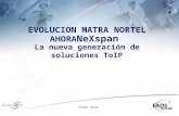EVOLUCION MATRA NORTEL AHORA NeXspan  La nueva generación de  soluciones ToIP