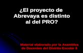 ¿El proyecto de  Abrevaya es distinto al del PRO?