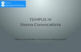TEMPUS IV Sisena Convocatòria