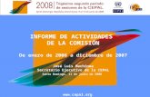 INFORME DE ACTIVIDADES  DE LA COMISIÓN De enero de 2006 a diciembre de 2007 José Luis Machinea