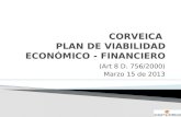 CORVEICA  PLAN DE VIABILIDAD ECONÓMICO - FINANCIERO