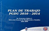 PLAN DE TRABAJO  PGDU 2010 - 2014