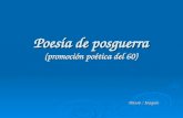 Poesía de posguerra (promoción poética del 60)