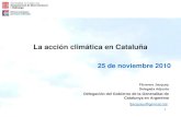 La acción climática en Cataluña