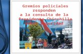 Gremios policiales responden  a la consulta de la  Presidenta Chinchilla sobre seguridad