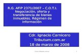 Cdr. Ignacio Carnicero Tributum.ar 18 de marzo de 2008