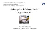 Principios básicos de la Organización