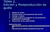 TEMA 2. Edición y Postproducción de audio
