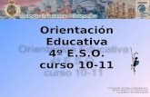 Orientación Educativa 4º E.S.O. curso 10-11