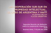 Segunda Reunión de Reflexión  sobre la cooperación Argentina-Haití Buenos Aires, 7-8 julio de 2008