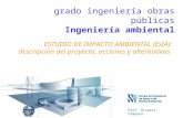 ESTUDIO DE IMPACTO AMBIENTAL (EsIA):  descripción del proyecto, acciones y alternativas