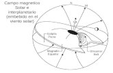 Campo magnetico Solar e interplanetario (embebido en el viento solar)