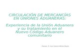CIRCULACIÓN DE MERCANCÍAS EN UNIONES ADUANERAS: Experiencia de la Unión Aduanera