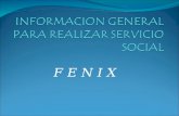 INFORMACION GENERAL PARA REALIZAR SERVICIO SOCIAL