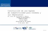 Construcción de una Agenda de Competitividad para Córdoba y sus Empresarios