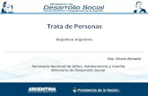 Trata de Personas República Argentina. Dra. Gloria  Bonatto