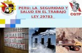 PERU: LA  SEGURIDAD Y SALUD EN EL TRABAJO LEY 29783
