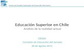 Educación Superior en Chile  Análisis de la realidad actual