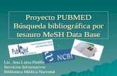Proyecto PUBMED Búsqueda bibliográfica por tesauro MeSH Data Base
