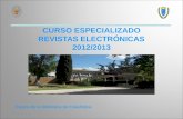 CURSO ESPECIALIZADO REVISTAS ELECTRÓNICAS 2012/2013