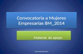 Convocatoria a Mujeres Empresarias 8M_2014
