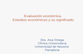 Evaluación económica.  Estudios económicos y su significado