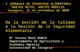 Mª Teresa MAZA RUBIO Departamento de Agricultura y Economía Agraria Universidad de Zaragoza