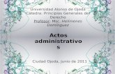Universidad Alonso de Ojeda Cátedra: Principios Generales del Derecho