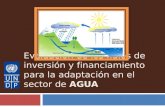 Evaluación de los flujos de inversión y financiamiento para la adaptación en el sector de  AGUA