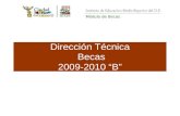 Dirección Técnica  Becas 2009-2010 “B”