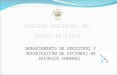 OFICINA NACIONAL DE  SERVICIO CIVIL
