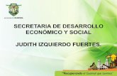 SECRETARIA DE DESARROLLO ECONÓMICO Y SOCIAL JUDITH IZQUIERDO FUERTES.