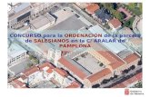 CONCURSO para la  ORDENACIÓN  de la parcela de  SALESIANOS  en la C/ ARALAR de  PAMPLONA