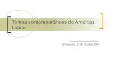 Temas contemporáneos de América Latina